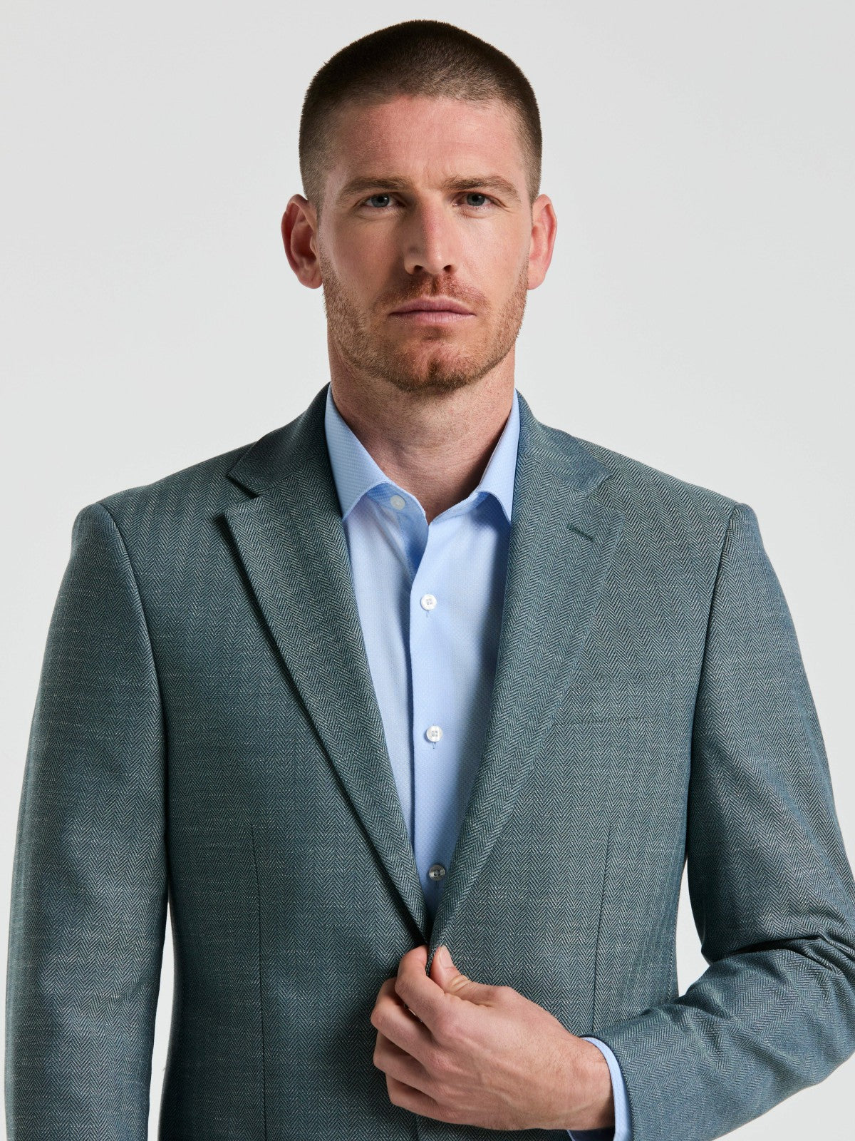 Perry Ellis Suits Herringbone Pattern Sportcoat