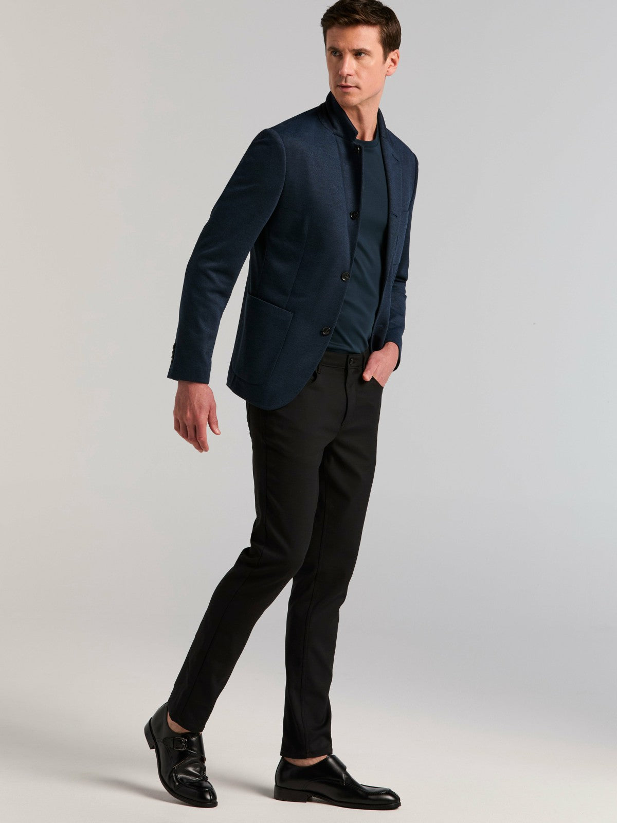 Perry Ellis Suits Slim Fit Jacquard Knit Sport Jacket