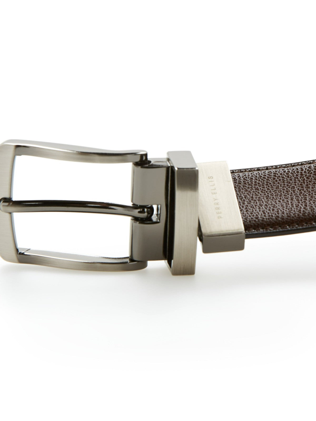 Perry Ellis Suits Reversible Burnished Edge Belt