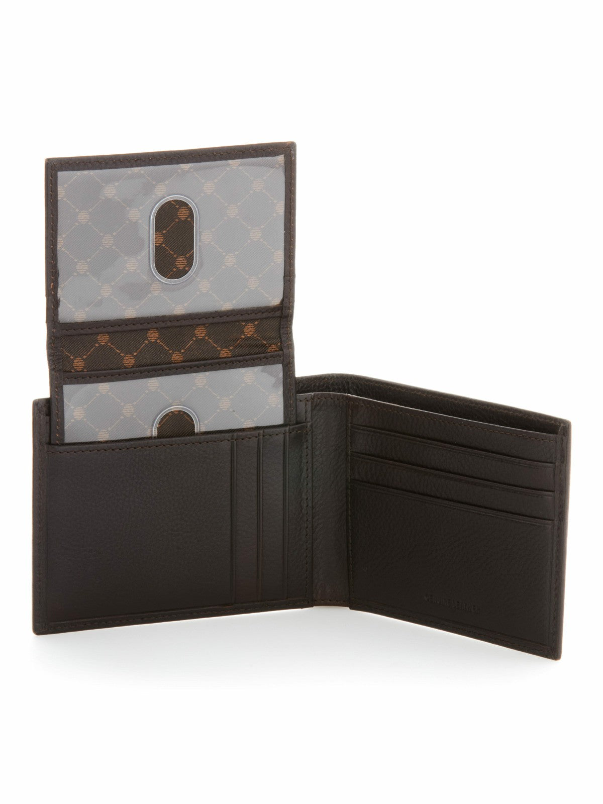 Perry Ellis Shoes Brown Genuine Leather Glazed Wallet