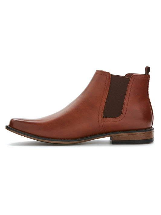 Perry Ellis Shoes Chris Boot | Men's Faux Leather Chelsea Boot | Perry Ellis