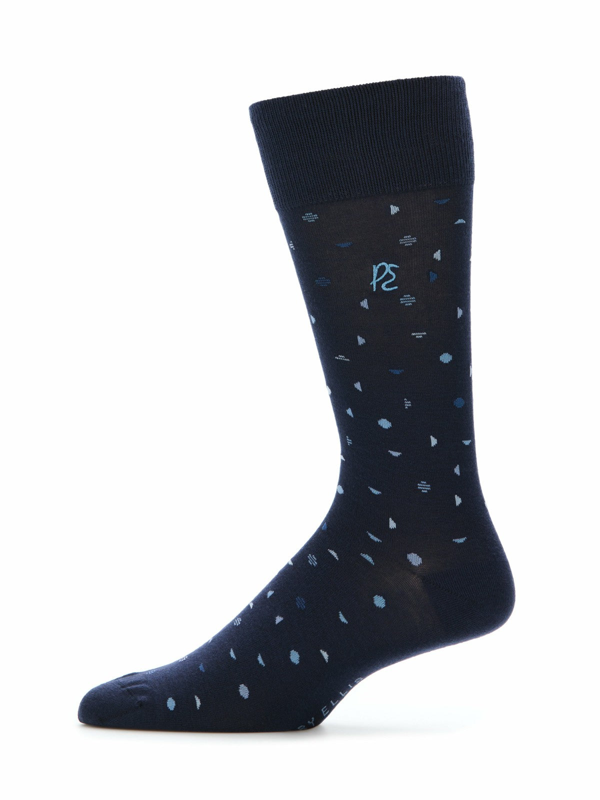 Perry Ellis Accessories Bamboo Modern Dot Patterned Socks