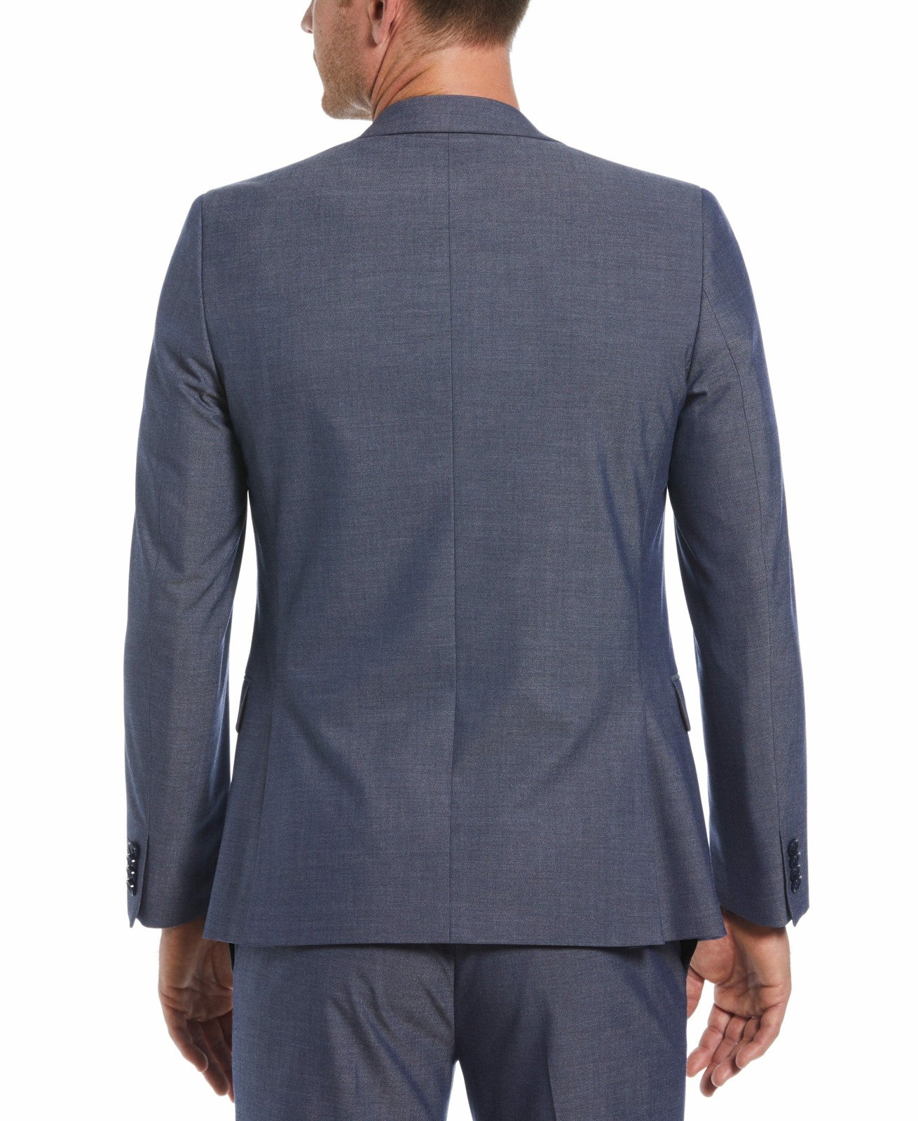 Perry Ellis Suits Skinny Fit Notch Lapel Iridescent Suit Jacket