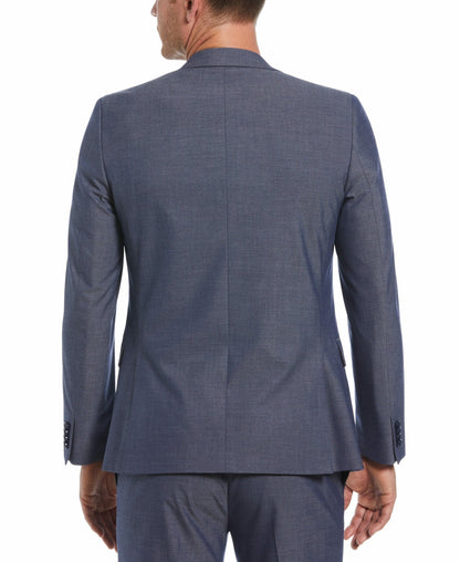 Perry Ellis Suits Skinny Fit Notch Lapel Iridescent Suit Jacket