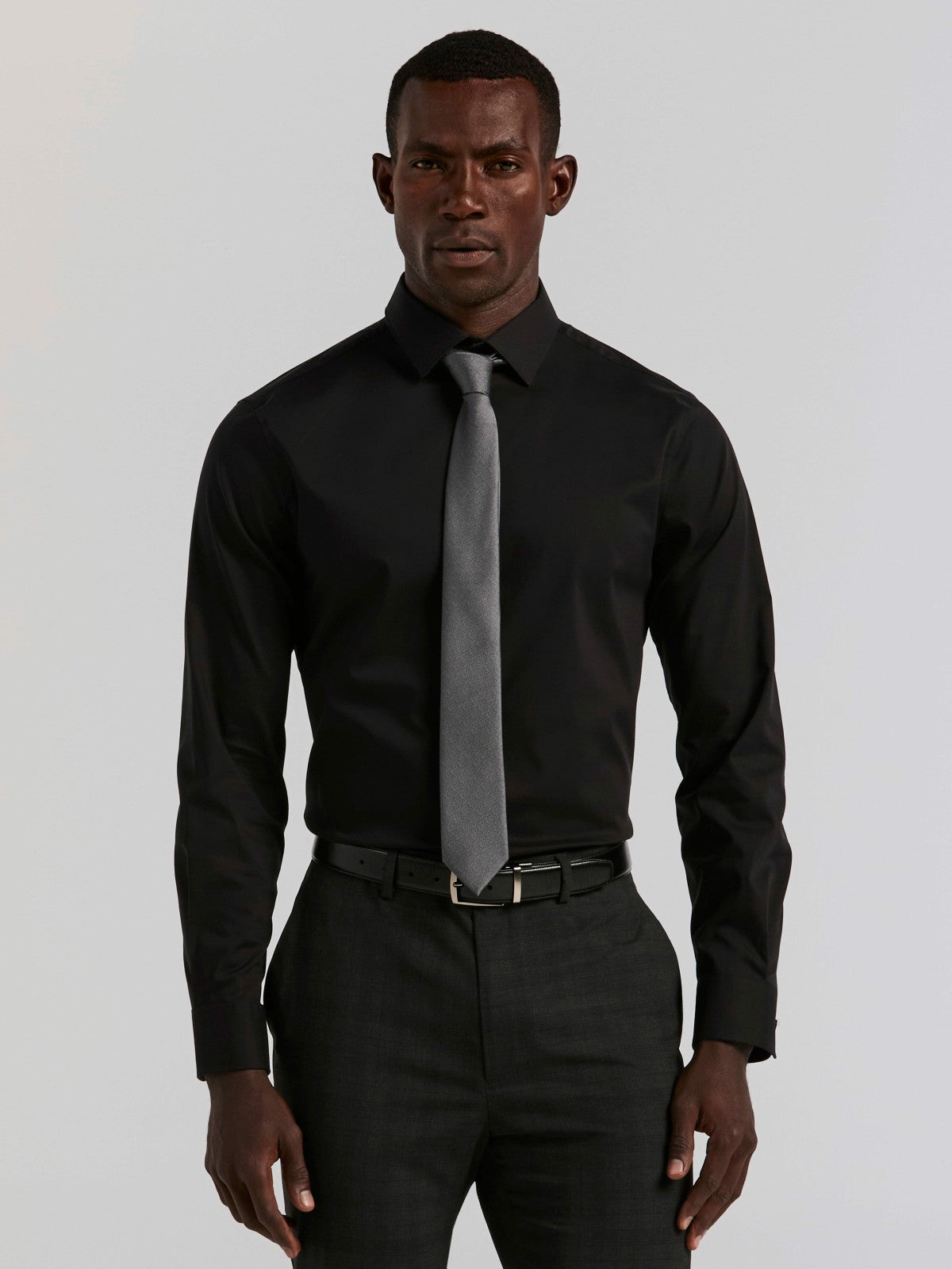 Perry Ellis Suits Cotton Blend Slim Fit Dress Shirt