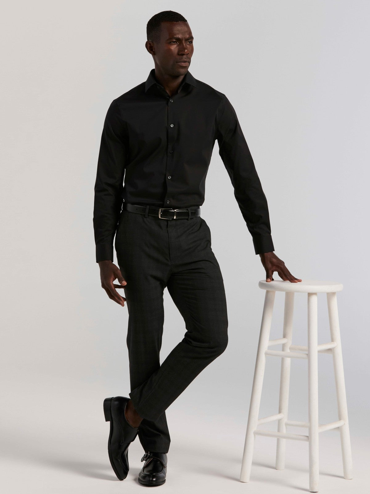 Perry Ellis Suits Cotton Blend Slim Fit Dress Shirt