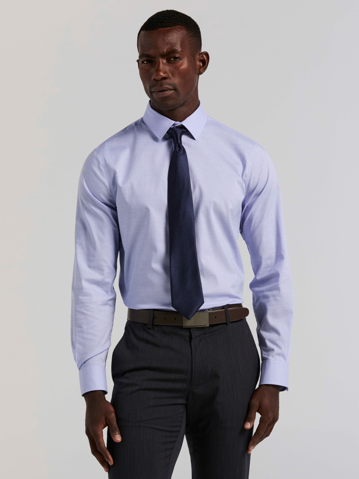 Perry Ellis Suits Cotton Blend Slim Fit Dress Shirt