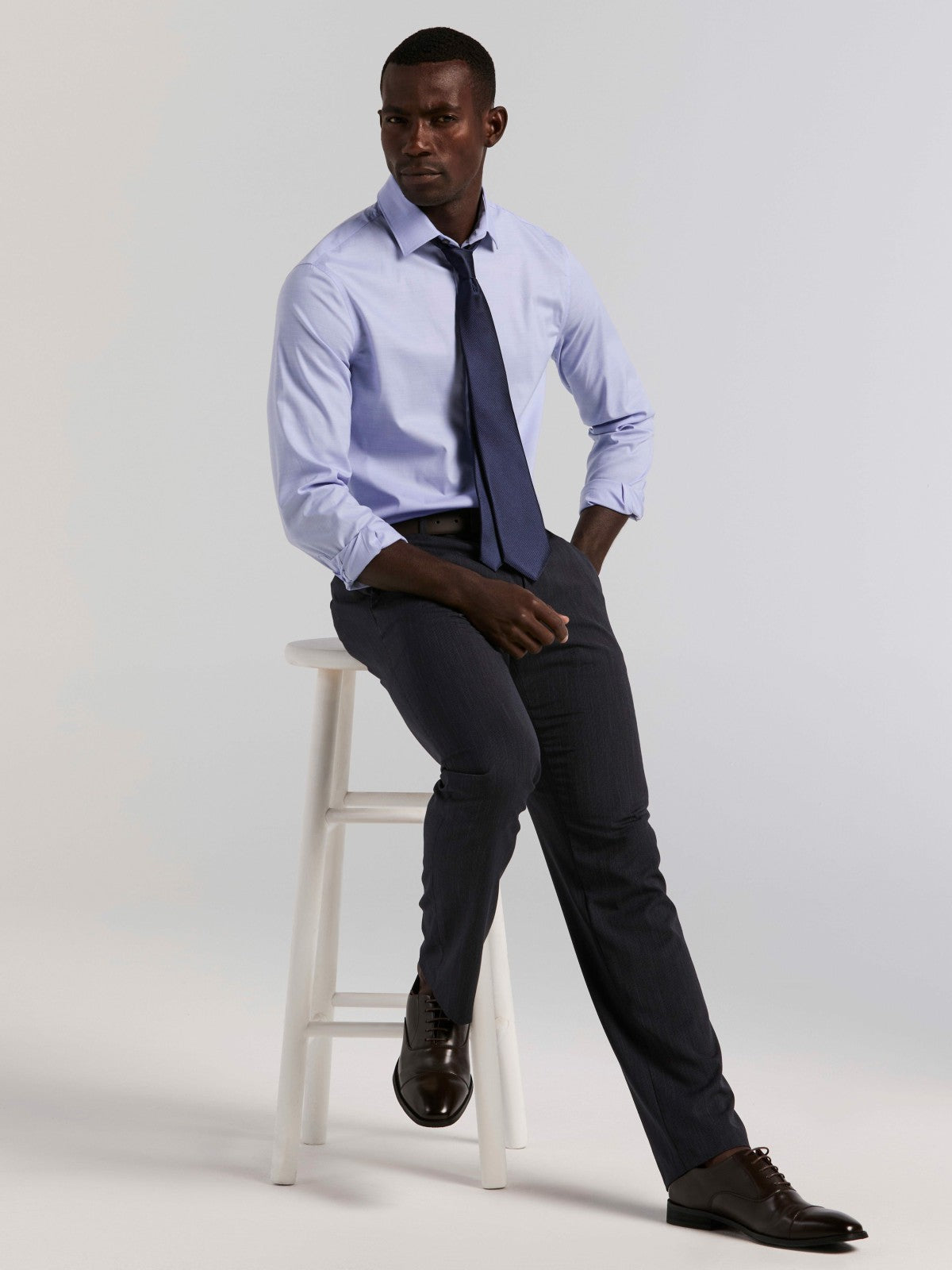 Perry Ellis Suits Cotton Blend Slim Fit Dress Shirt