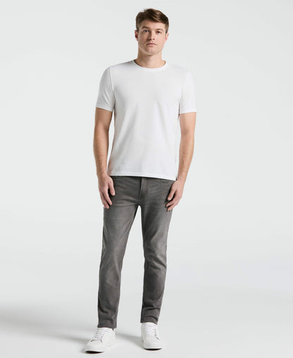 Perry Ellis Clothing Men's Slim Fit Light Wash Grey Denim Pants