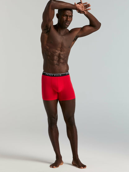 Perry Ellis Clothing 4-Pack Cotton Stretch Boxer Brief
