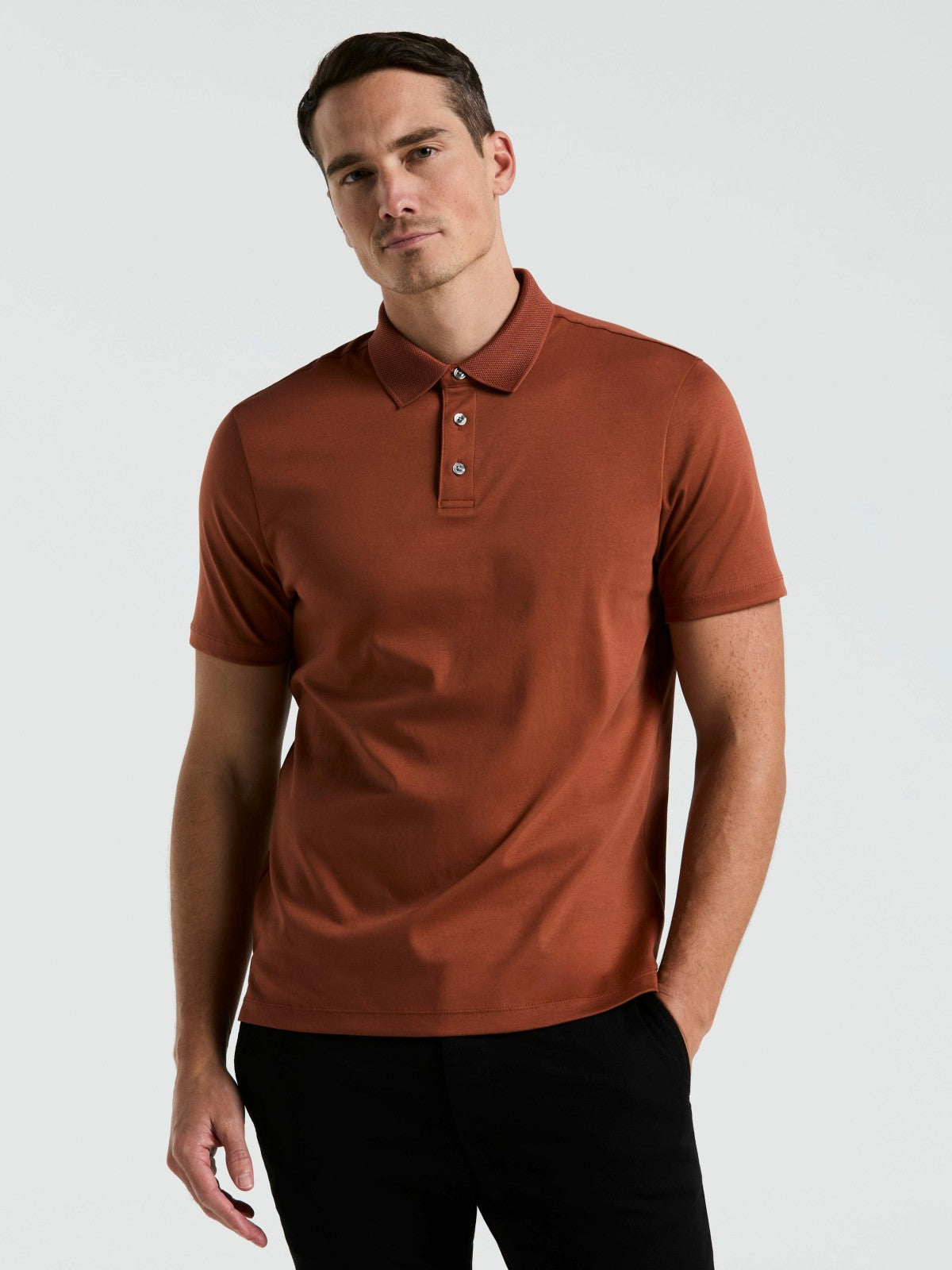 Perry Ellis Clothing Cool Interlock Polo
