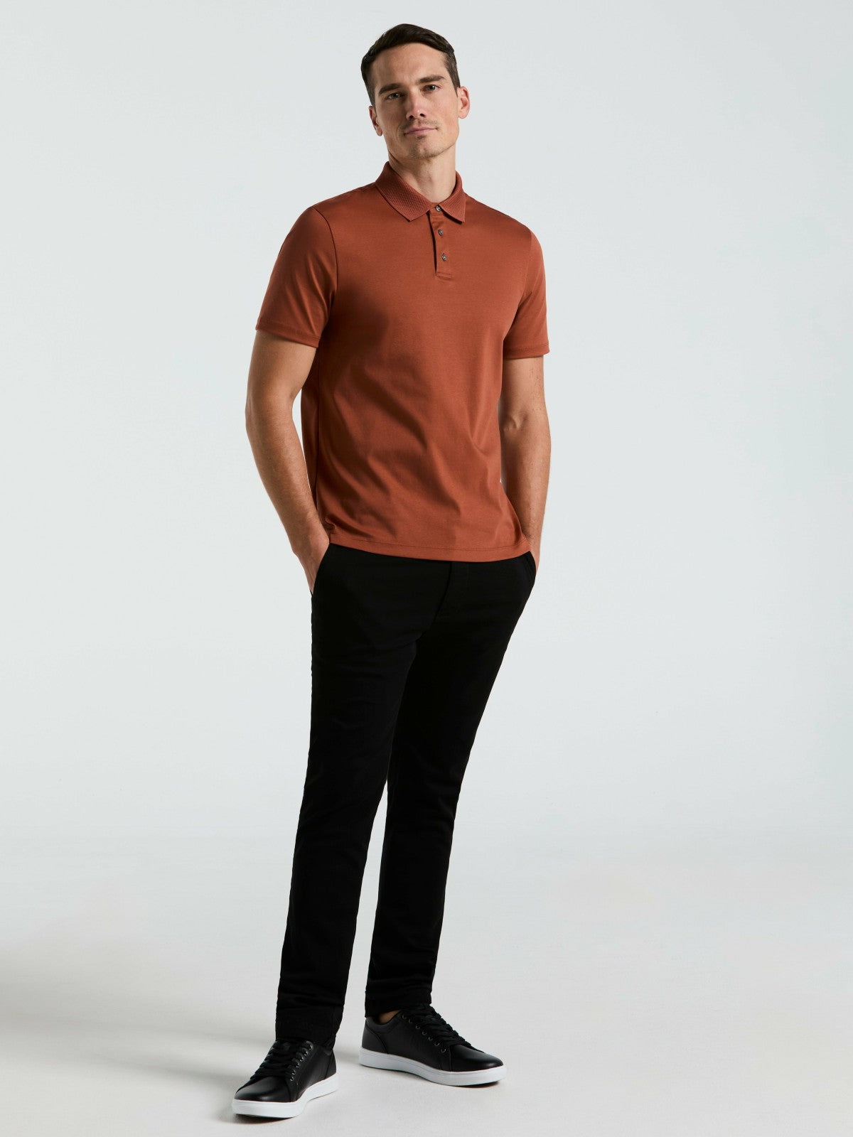 Perry Ellis Clothing Cool Interlock Polo