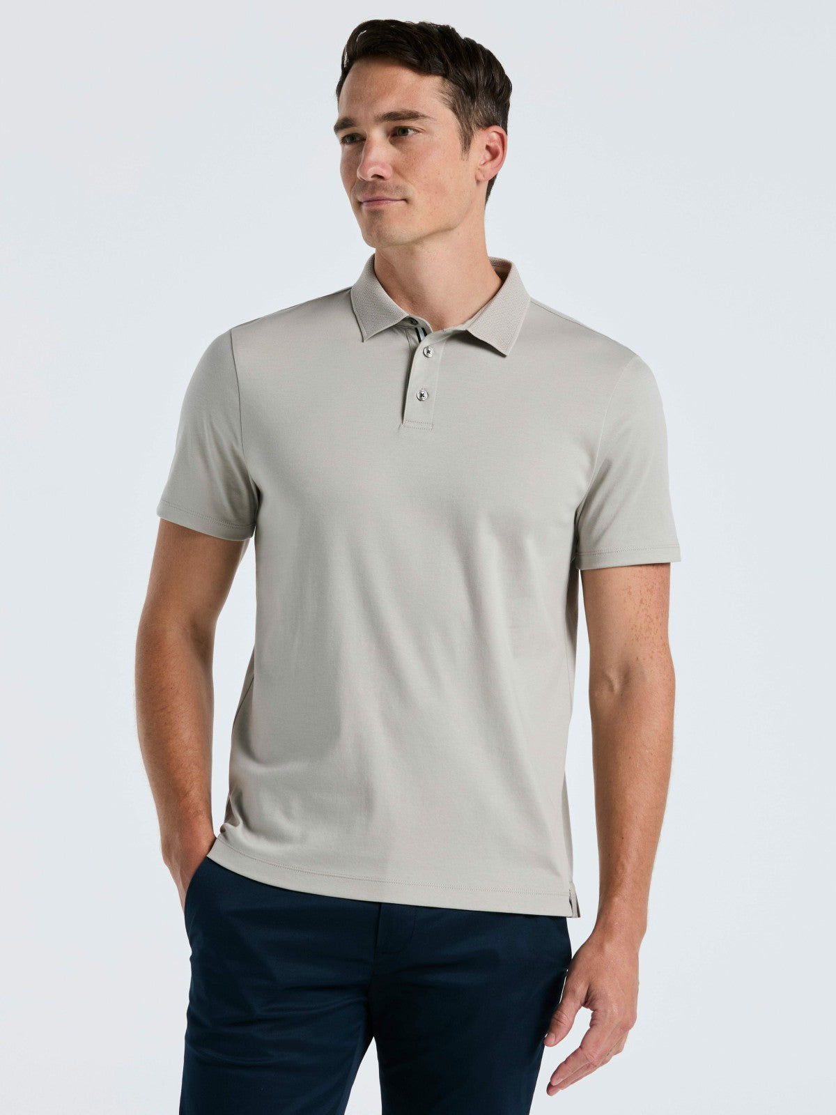 Perry Ellis Clothing Cool Interlock Polo