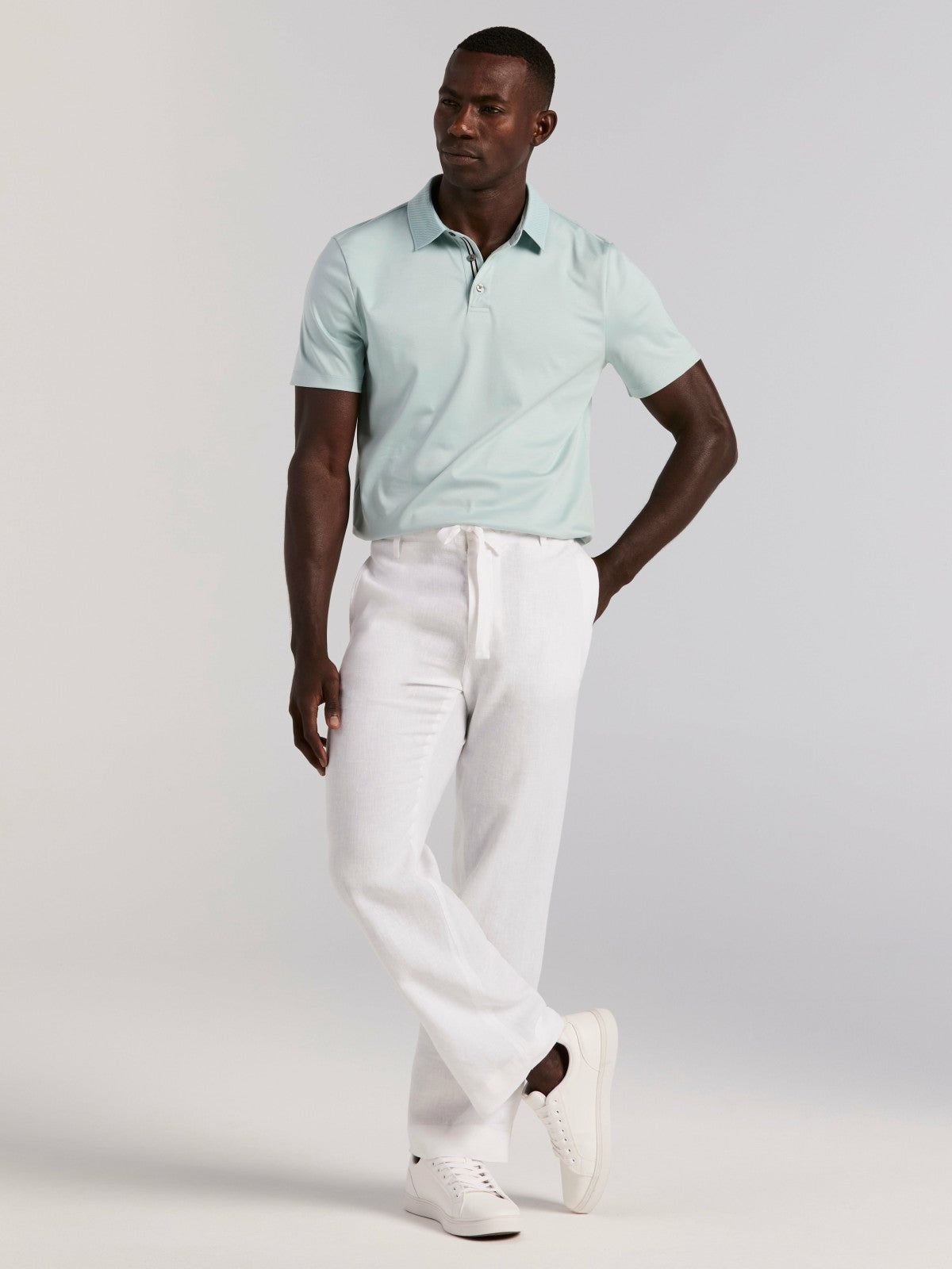 Perry Ellis Clothing Cool Interlock Polo