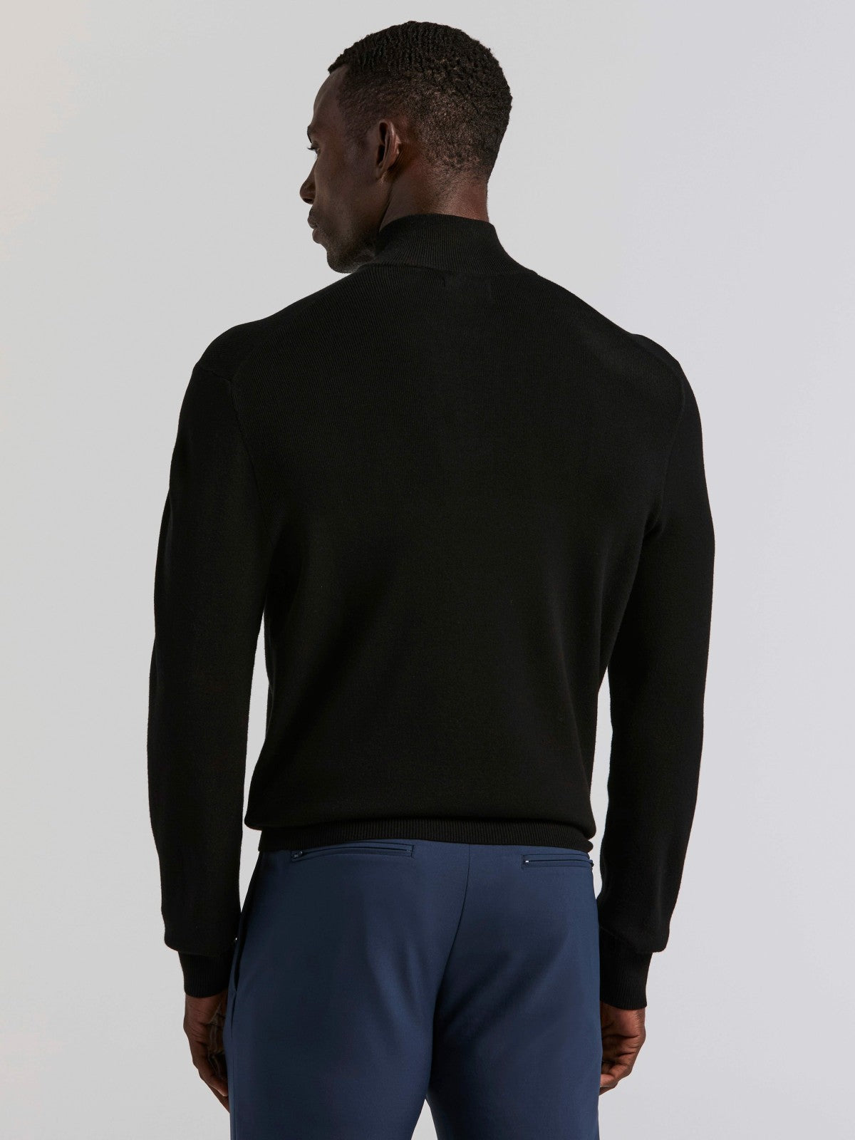 Perry Ellis Clothing Tech Knit Quarter Zip Sweater