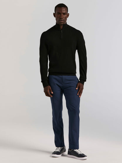 Perry Ellis Clothing Tech Knit Quarter Zip Sweater