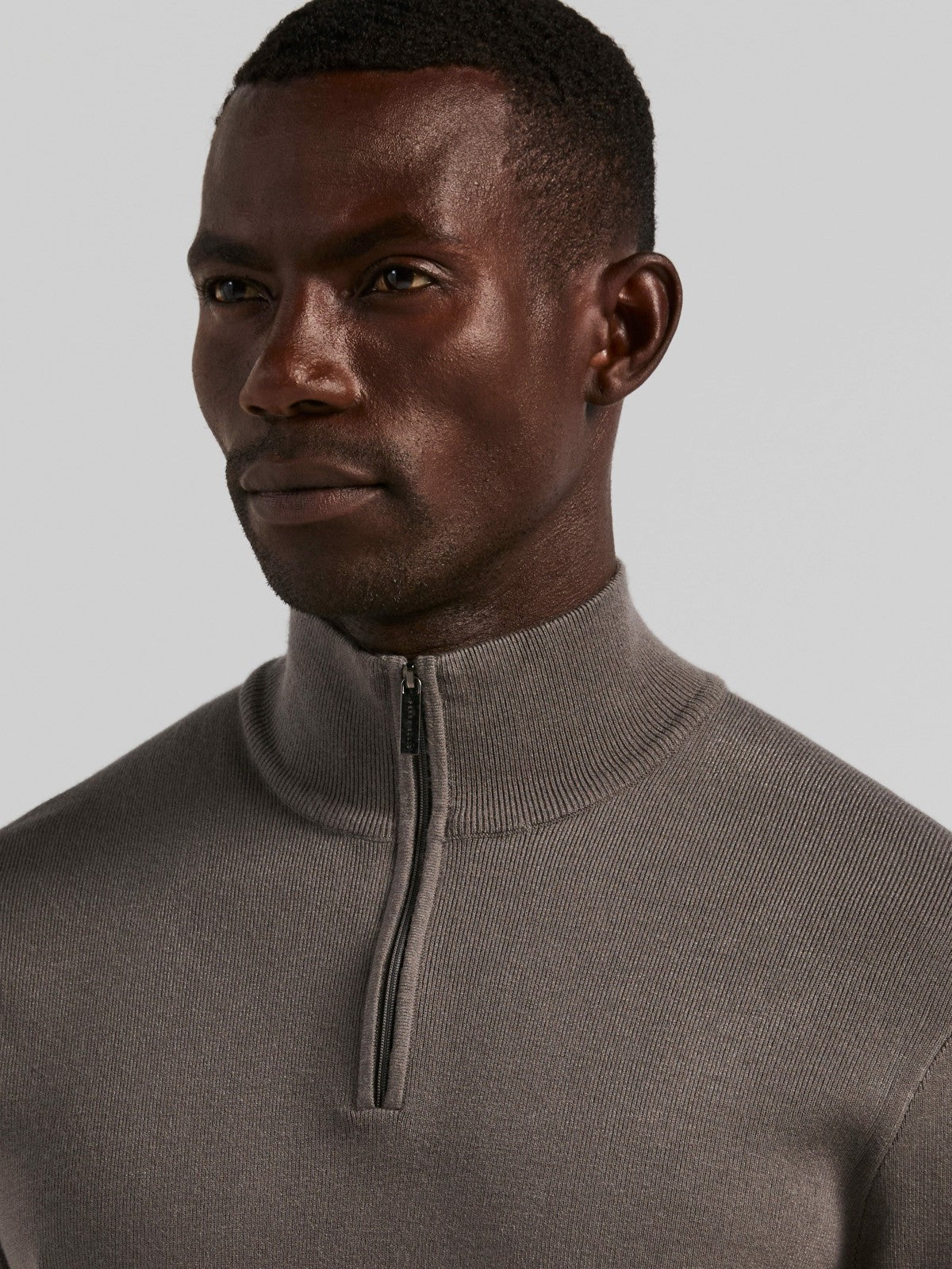 Perry Ellis Clothing Tech Knit Quarter Zip Sweater