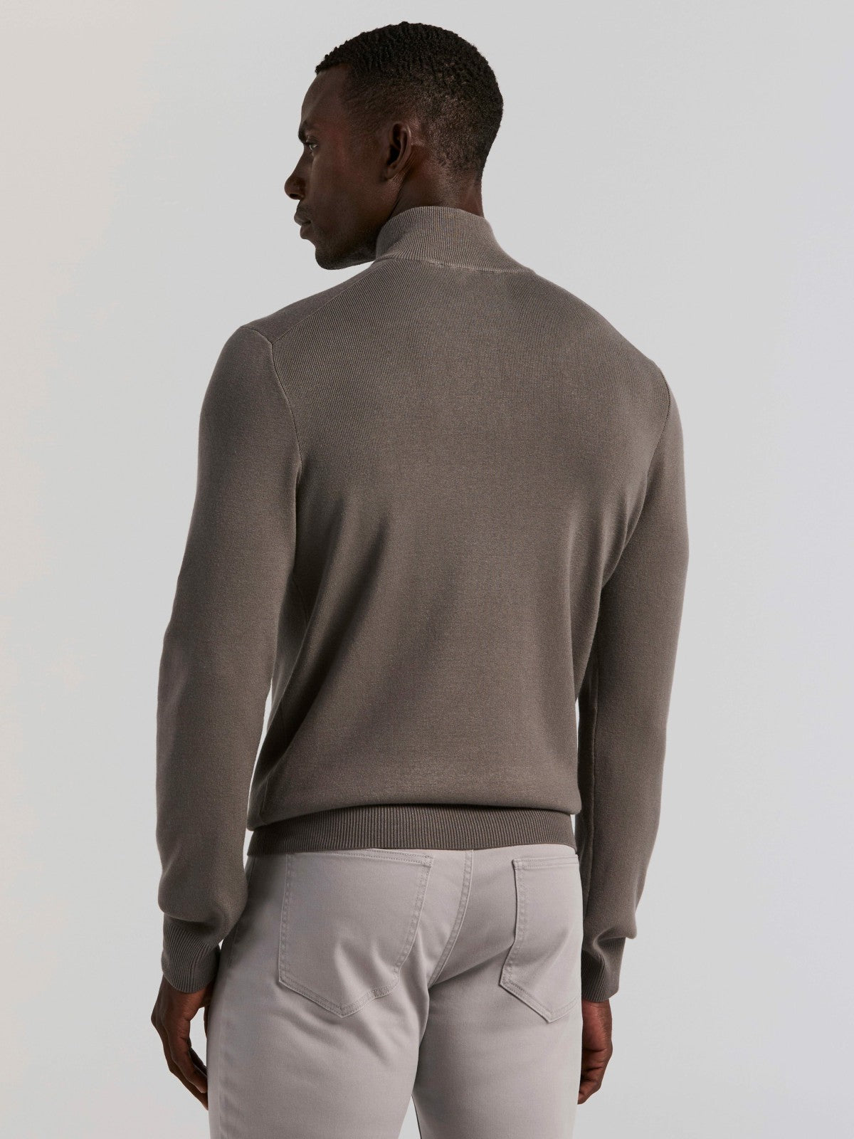 Perry Ellis Clothing Tech Knit Quarter Zip Sweater