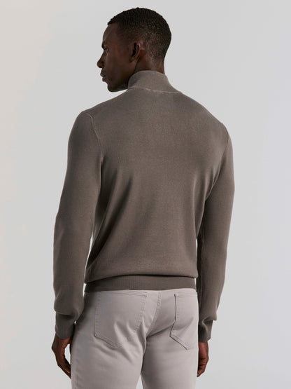 Perry Ellis Clothing Tech Knit Quarter Zip Sweater