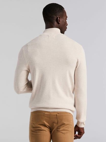 Perry Ellis Clothing Tech Knit Quarter Zip Sweater