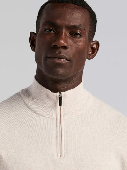 Perry Ellis Clothing Tech Knit Quarter Zip Sweater