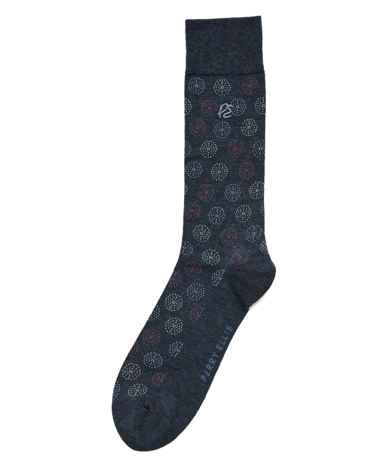 Perry Ellis Accessories Bamboo Fashion Medallion Socks