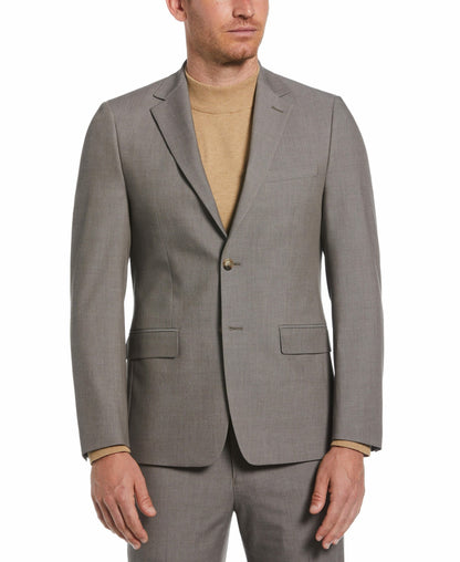Perry Ellis Suits Skinny Fit Notch Lapel Iridescent Suit Jacket