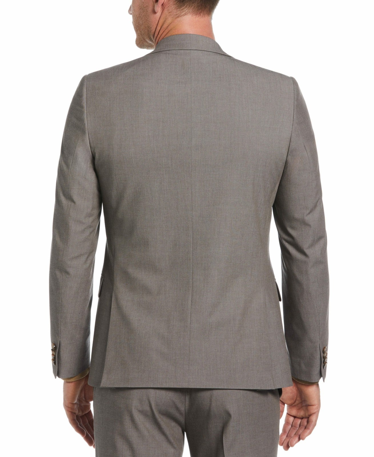 Perry Ellis Suits Skinny Fit Notch Lapel Iridescent Suit Jacket