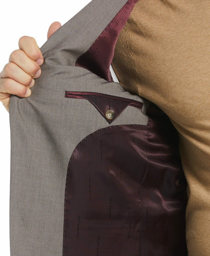Perry Ellis Suits Skinny Fit Notch Lapel Iridescent Suit Jacket