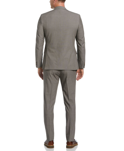 Perry Ellis Suits Skinny Fit Notch Lapel Iridescent Suit Jacket