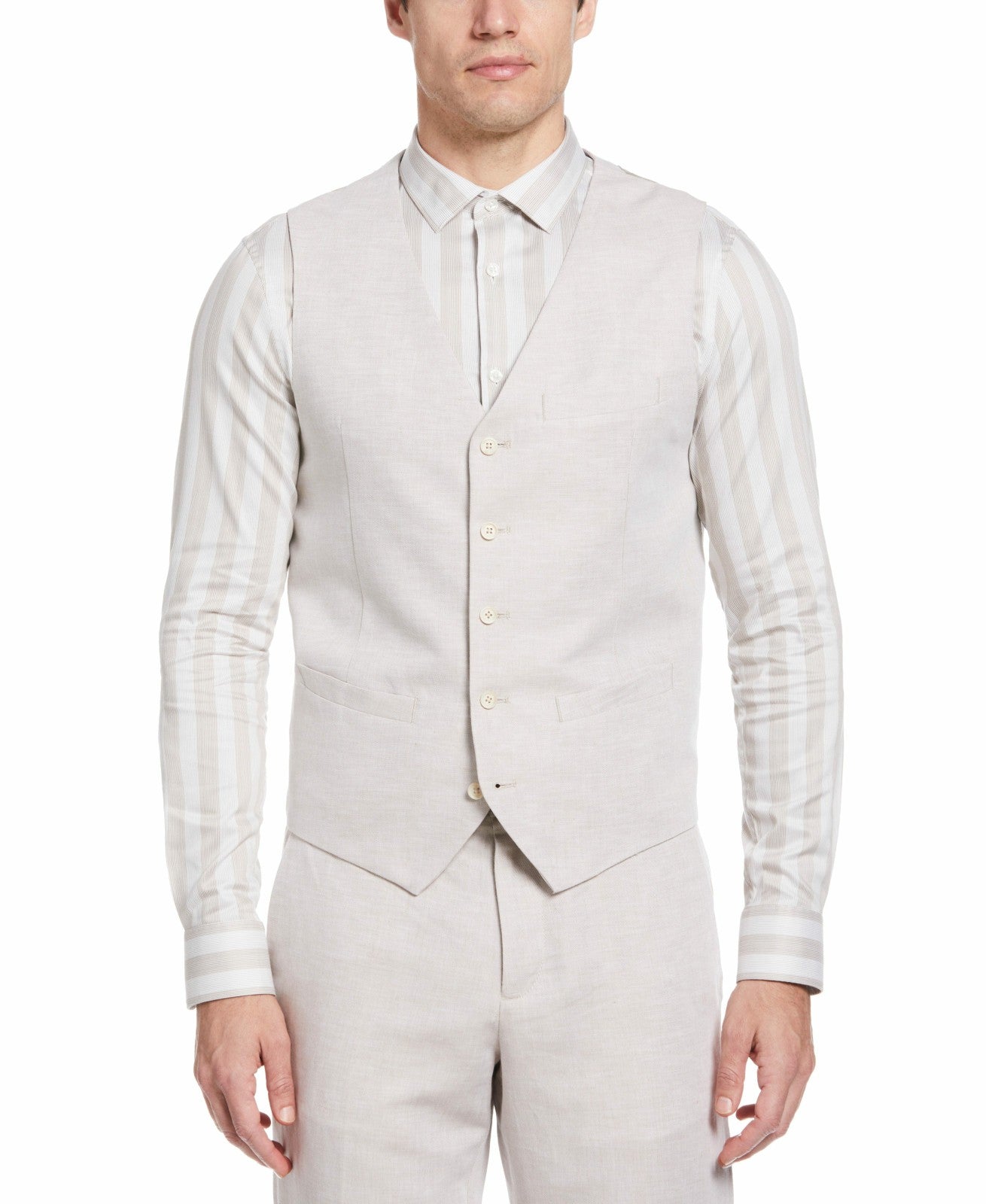 Perry Ellis Suits Perry Ellis men's vest with button closure