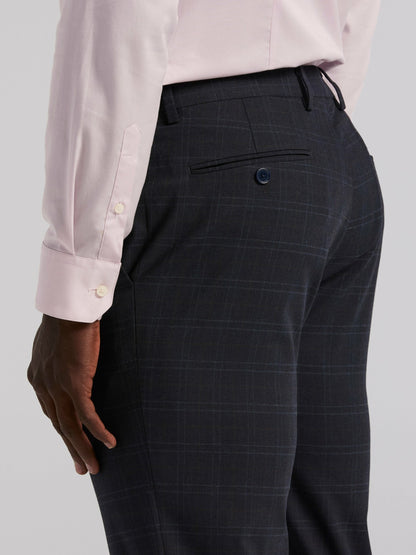 Perry Ellis Suits|Clothing Skinny Fit Navy Plaid Suit Pant