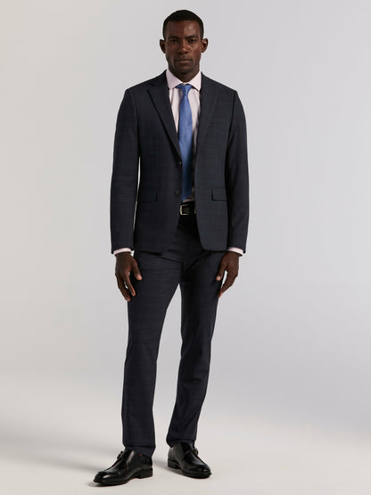 Perry Ellis Suits|Clothing Skinny Fit Navy Plaid Suit Pant