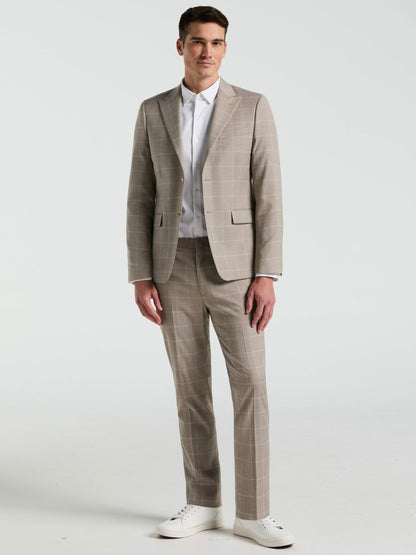 Perry Ellis Suits|Clothing Skinny Fit Windowpane Pattern Suit Pant