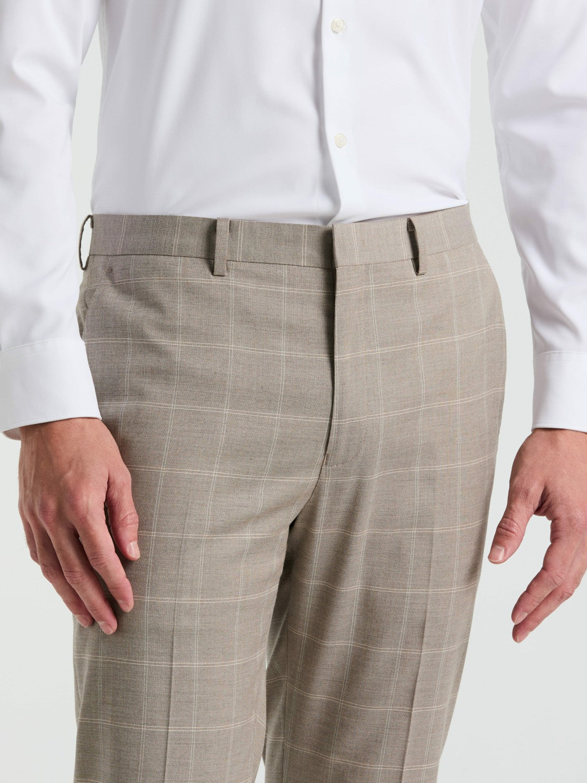 Perry Ellis Suits|Clothing Skinny Fit Windowpane Pattern Suit Pant
