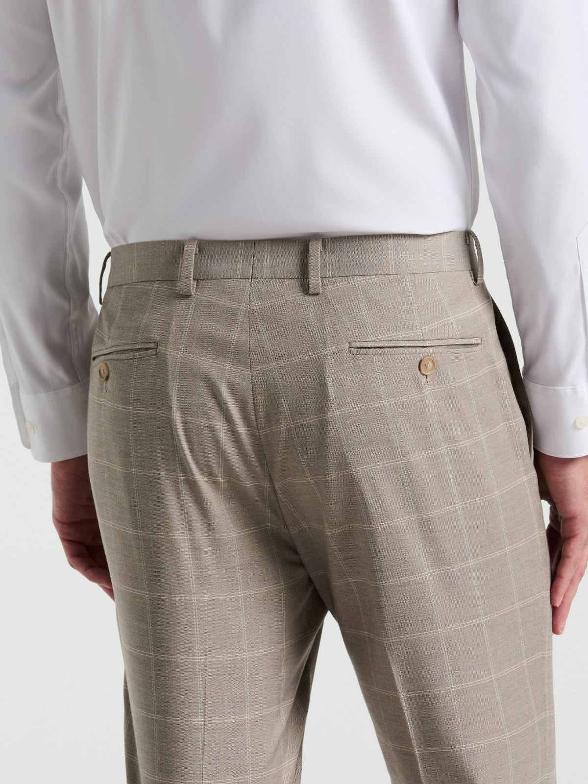 Perry Ellis Suits|Clothing Skinny Fit Windowpane Pattern Suit Pant