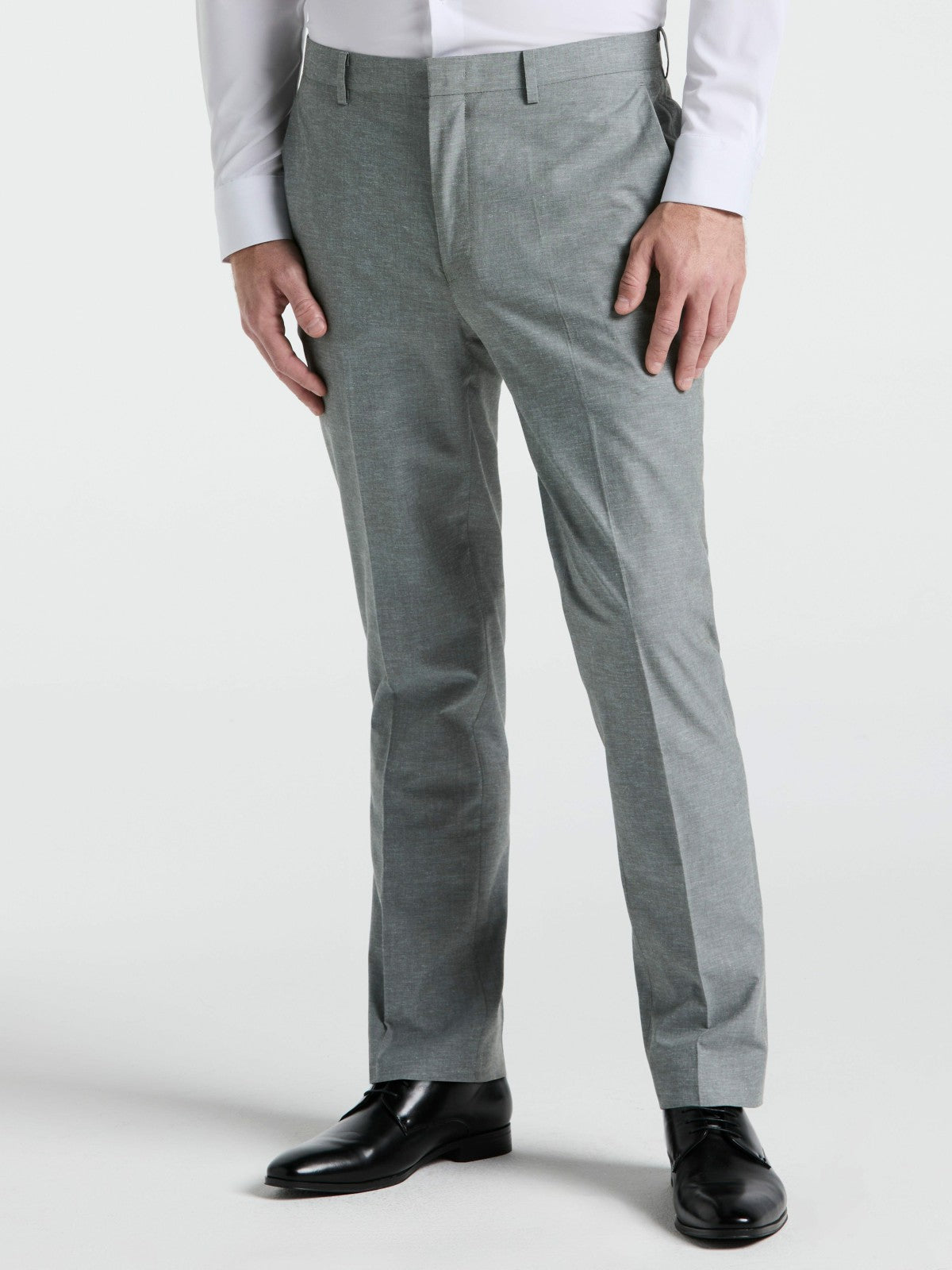 Perry Ellis Suits|Clothing Slim Fit Solid Linen Blend Pant