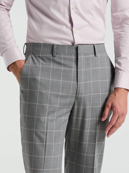 Perry Ellis Suits|Clothing Slim Fit Windowpane Pattern Suit Pant