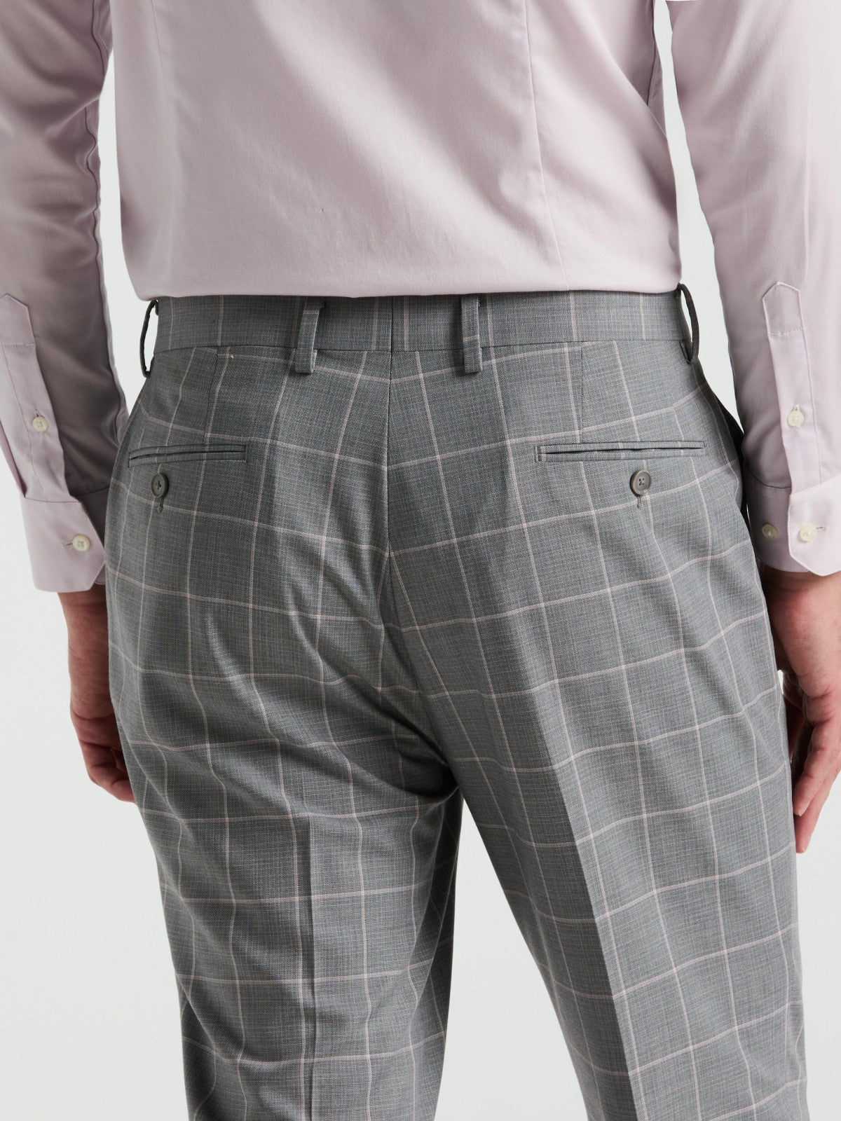 Perry Ellis Suits|Clothing Slim Fit Windowpane Pattern Suit Pant
