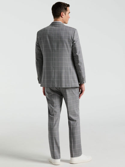 Perry Ellis Suits|Clothing Slim Fit Windowpane Pattern Suit Pant