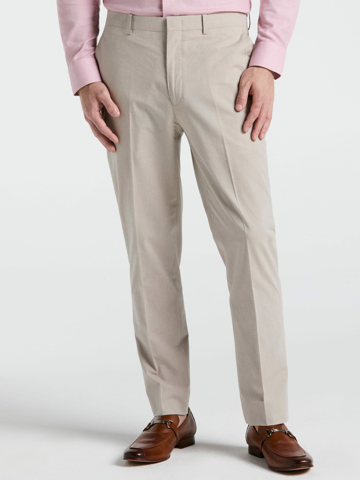Perry Ellis Suits|Clothing Slim Fit Solid Linen Blend Pant
