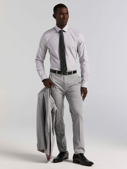 Perry Ellis Suits|Clothing Slim Fit Mini Grid Pattern Suit Pant