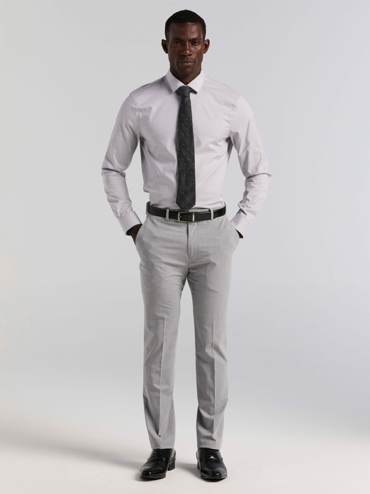 Perry Ellis Suits|Clothing Slim Fit Mini Grid Pattern Suit Pant