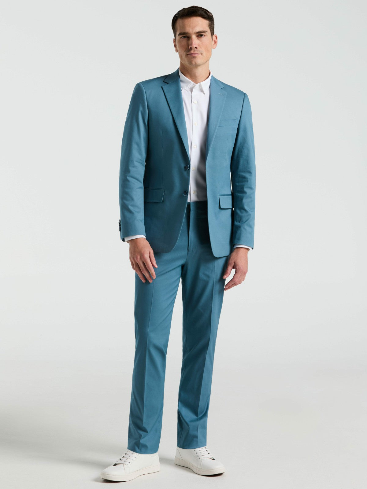 Perry Ellis Suits|Clothing Slim Fit Solid Cotton Blend Suit Pant