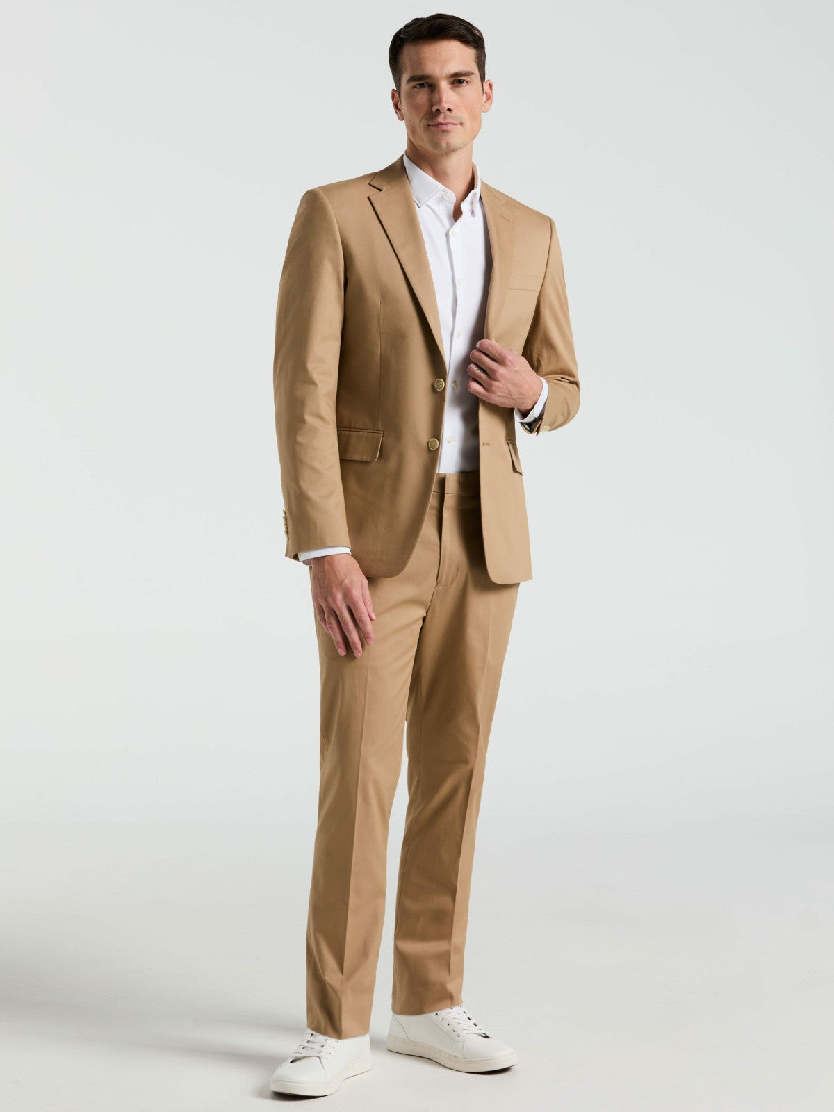 Perry Ellis Suits|Clothing Slim Fit Solid Cotton Blend Suit Pant