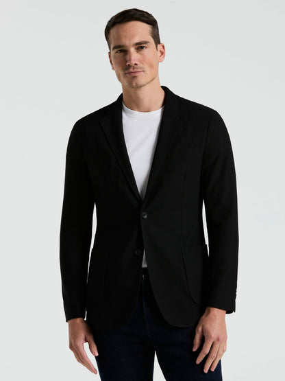 Perry Ellis Suits Slim Fit Solid Knit Blazer