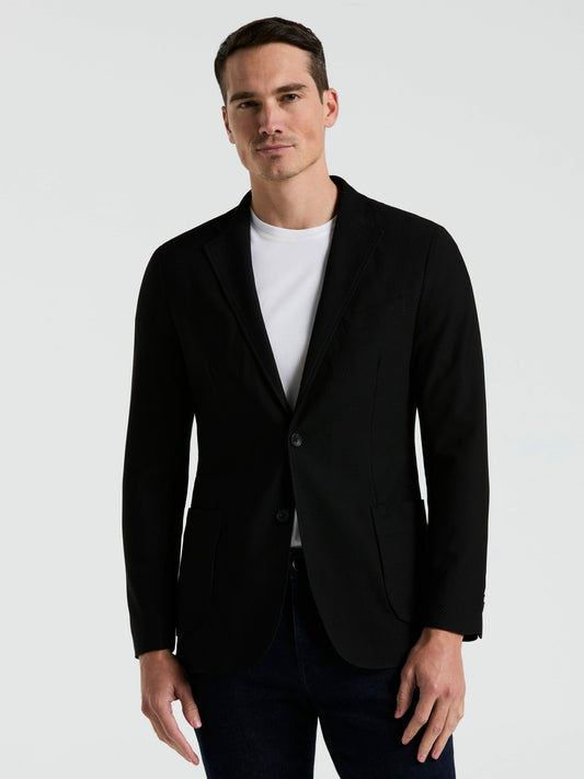 Perry Ellis Suits Slim Fit Solid Knit Blazer