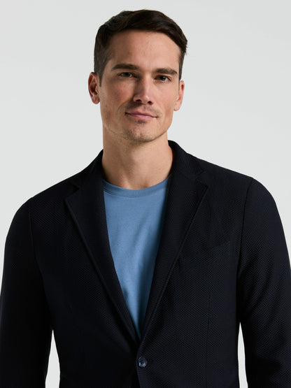 Perry Ellis Suits Slim Fit Solid Knit Blazer