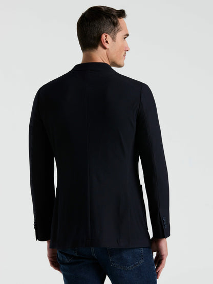 Perry Ellis Suits Slim Fit Solid Knit Blazer