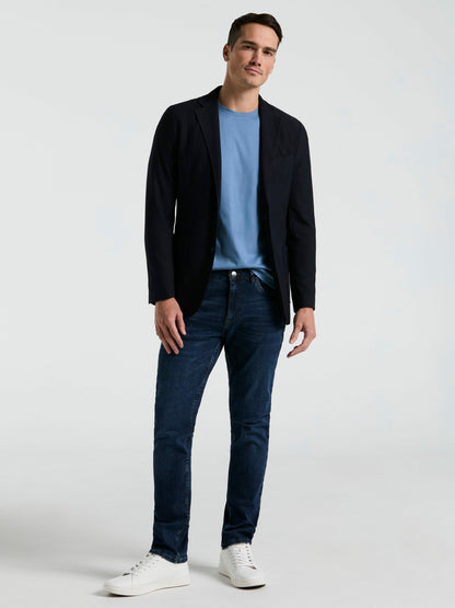 Perry Ellis Suits Slim Fit Solid Knit Blazer